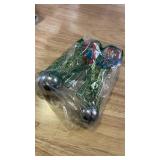 Meatball Maker, 2 PCS None-Stick Meatball Maker with Detachable Anti-Slip Handles, Stainless Steel Meat Baller Tongs, Cake Pop Roller, Ice Tongs, Cookie Dough Scoop for Kitchen (1.38\"&1.78\")