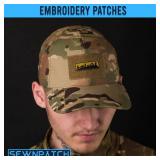 SEWOPEW Fellowship Silhouette Orange Hook and Loop Patch for Backpacks Hats Vest Dog Harness Bags, Size 3\" Sewing Patches, Fantasy Tactical Appliques for Clothes, Embroidery Patch, Gifts for Boy Girl