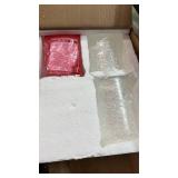 3 light pendent light with glass shade