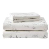 Eddie Bauer - Flannel Sheets Twin Size, Anti-Pilling & Wrinkle Resistant Cotton, Touchably Soft for All-Season Comfort - Bed Sheets with Matching Pillowcase & Fitted Sheet (Geese Meadow Yellow)