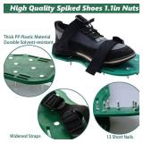 9 Inch Screed Spiked Roller Self Leveling Concrete Roller Epoxy Roller Spike Shoes for Epoxy Flooring Cement Floor Leveling Tools Screed Compound Roller