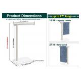 BathAce Hand Towel Holder, Hand Towel Stand for Bathroom with Marble Base, 304 Stainless Steel L Shape Hand Towel Rack Bar Standing for Vanity Kitchen Countertop, Brushed Nickel