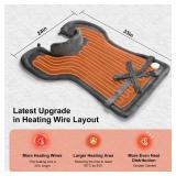 Heating Pad for Neck Shoulder and Back, Valentines Day Gifts for Her Him, Birthday Gift for Women Men Mom, Deeper Pain Relief,Large Weighted Heat Pad, ETL Certified, Gray