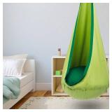 Y-STOP Kids Pod Swing Seat, Hanging Hammock Chair with Inflatable Pillow, Sensory Swing Chair with Pocket for Indoor and Outdoor(Green)