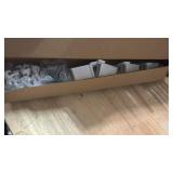 8 Pcs 12 Inch Wire Shelf Brackets, Metal Support Brackets with 10 Wire Shelf Clips and 4 End Brackets, Wire Closet Support Shelving for Closet Shelves Racks and Wardrobe