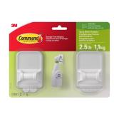 Command Spray Bottle Hangers, Holds up to 32 fl oz, 2 Hangers with 4 Strips, Damage-Free Spray Bottle Holder Wall Mount to Cabinet, Kitchen, or Under Sink