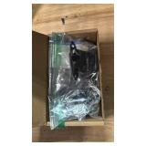 Ravinte 10 Pack (5 Pairs) 1/2\" Overlay Cabinet Hinges, Self-Closing Semi-Concealed Face Mount, Matte Black Decorative Hardware with Door Bumpers for Kitchen & Cupboard Doors