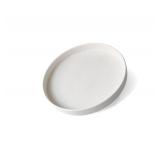 VCREATC White Round Small Tray (6.5 inch) for Bathroom & Kitchen Decor - Decorative Vanity Tray, Coffee Table Tray, Countertop Organizer for Perfume, Soap, Jewelry - Sturdy Plastic Serving Tray