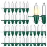 Mudder 240 Pieces Replacement Christmas Tree Light Bulbs 2.5v 0.425w LED Christmas Incandescent String Light Replacement Bulbs for Prelit Xmas Tree Indoor Outdoor Decor (Clear)