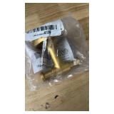 Franklin Brass Voisin (1-Pack) Towel Hooks Satin Gold Wall Mounted for Robes & Towels 2-Prong Holder, Bathroom Accessories VOI35-BB