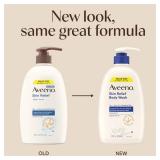 Aveeno Skin Relief Fragrance Free Body Wash, Triple Oat Formula, Gentle Daily Cleanser for Itchy Dry Sensitive Skin, Soap & Paraben Free, Soothes & Moisturizes, 33 fl oz