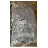 Reusable Ice Cubes for Drinks, BPA-Free Ice Packs for Lunch Boxes or Coolers, Refreezable Plastic Ice Cubes without Diluting Drinks for Party Hosts & Outdoor Ice Baths (65, Transparent)