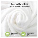 KeaBabies Hooded Baby Towel for Newborn - Viscose Derived from Bamboo Large Baby Bath Towels with Hood for Boys, Girls, Toddler, Extra Absorbent & Soft Newborn Bath Essentials (Elephant, Regular)