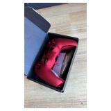 eXtremeRate Luna Redesigned Full Set Shell Buttons Touchpad Cover Compatible with ps5 Controller BDM-030 BDM-040 BDM-050, Scarlet Red Replacement Top Bottom Cover Case Compatible with ps5 Controller