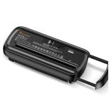 Bonsaii Paper Shredder for Home Use, 6 Sheet Strip Cut Small Paper Shredder Without Basket for Home Office, Portable Shredder Extendable Arm Design with Overheat Protection (S123-B)