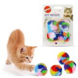 Spot Kitty Yarn Puffs Cat Toys - Rainbow Pack