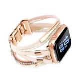 RUIXTIPAD Compatible with Apple Watch Band 40mm Women, Boho Bracelet for Apple Watch Bands 41mm 38mm Series 10 9 8 7, Multi Wrap Strap Leather for iWatch Bands 6 5 4 3 2 1 SE -Khaki