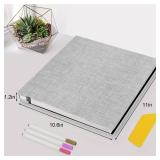 Zesthouse Photo Album Self Adhesive Pages, 60 Pages Magnetic Scrapbook Albums with Sticky Page, Photos Album Holds 8x10 & 5X7 & 4x6 & 6x8 & 3x5, Large Picture Book Ideal Gift for Family Wedding Baby