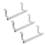 HOULIME 3 Packs Retractable Kitchen Towel Rack, Over Door Hand Towel and Washcloth Bar Holder
