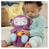 Fisher-Price Baby Toy Soothe ân Snuggle Purple Monkey Plush Portable Sound Machine with Breathing Motion & Lights for Newborns Ages 0+ Months
