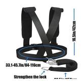 Sled Harness Tire Pulling Harness Pull Strap with Reinforced Lock, Can Pull up to 1.5T for Fitness Weight Sled Training Speed Chute Harness Trainer Football Workout Equipment
