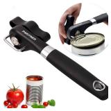 PAKITNER- Safe Cut Can Opener, Smooth Edge Can Opener - Handheld Easy Turn Knob, Manual Can Opener, Ergonomic Smooth Edge, Food Grade Stainless Steel Cutting Tool for Kitchen & Restaurant