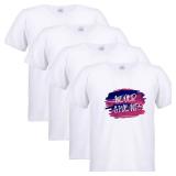 Jeere 4 Pieces Unisex Sublimation Blank T Shirt White Shirts for Sublimation Men Women Short Sleeve T-Shirt(4X-Large)