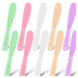 10 Pcs Plastic Cosmetic Spatula Jelly Mask Skincare Lotion Disposable Spatulas for Facials Face Mask Applicator Makeup Scoop Tools(Colorful)