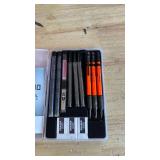 Nicpro 3 PCS 1.3 mm Orange Mechanical Pencils Set with 66 Lead Refill, 3 Eraser - Weatherproof Metal Barrel, Heavy Duty Carpenter Pencil MP2000 for Outdoor Marking Drafting Drawing Woodworking