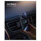 Lamicall Car Vent Phone Mount - Air Vent Clip Holder, Universal Stand Hands Free Cradle Compatible with Cell Phone 16 15 14 13 12 Mini 11 Pro Xs Max Xr X 8 7 6 6s Plus SE Smartphones Black