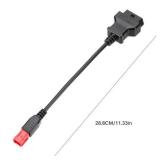 OBDSTAR 6 Pin OBD2 Adapter Cable, Euro5 6-pin Connector Fit for 2019-DUCATI for Guzzi for KTM for Suzuki for Yamaha for Davidson for Piaggio Motorcycle OBD Diagnostic Cable M041 ECU Key IMMO Progrann