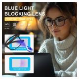 hunsquer Blue Light Glasses for Woman/Men Computer Blue Light Glasses