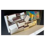 XYCCRX 110PCS Blank Matches Containers White with 12 Colored Pencils DIY Match Books Storage Boxes Bulk Match Holder with Double-Sided Striker for Wedding Bridal Birthday Party Favor(No Matches)