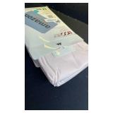 Mayfair Linen 100% Egyptian Cotton Twin Fitted Sheet - 800 Thread Count 16\" Deep Pocket, Durable Sateen, All-Around Elastic, Head/Foot Side Indicators - Blush