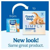 Fresh Step Simply Unscented Clumping Litter, Fresh Step Unscented Cat Litter With Activated Charcoal Technology, 14 lb. Box