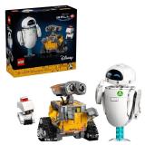 LEGO Disney & Pixar Wall-E & EVE Building Set for Adults, Ages 18+ - Home Office, Book Shelf, or Room Decor for Disney Fans - Gift Ideas for Men & Women - 43279 *unsure if complete*