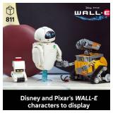 LEGO Disney & Pixar Wall-E & EVE Building Set for Adults, Ages 18+ - Home Office, Book Shelf, or Room Decor for Disney Fans - Gift Ideas for Men & Women - 43279 *unsure if complete*