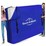 SaveAMatt Mattress Bags for Moving - Extra Thick & Durable Queen Mattress Cover for Moving - Reusable Waterproof Tarp Mattress Protector with Durable Handles (82ââx79ââx15ââ�