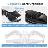 Lancord Cord Organizer for Appliances, 8 Pack Upgraded Kitchen Appliance Cord Organizer Stick On Appliance Wire Organizer Wire Wrapper for Kitchen Appliances Mixers, Coffee Maker, Pressure Cooker