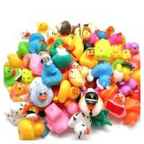 LINICE 30 Pcs Rubber Ducks, Random Assortment Ducks Bulk, Mini Rubber Duckies for Toddler Baby Bath Toys, Kids Bath Pool Toys Birthday Gifts Party Favors