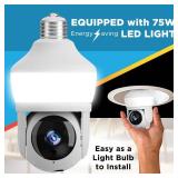 Sight Bulb Pro Security Camera with 80 Watt Equivalent LED Light, Two Way Talk, HD Video WiFi Smart Camera, Perfect for Indoor Outdoor Night Vision Motion Detection