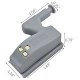 LiXiongBao 12 Pack Hinge LED Sensor Light -Smart Touch Induction Cabinet Light for Kitchen Cabinet Cupboard Closet Night Lights, Living Room/Bedroom/Wardrobe Night Lights