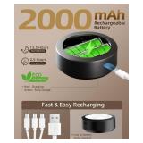 EZVALO Picture Lights for Wall, 2000mAh Rechargeable Battery Magnetic Poster Lights with 3 Color Temps & 12 RGB, Remote Dimmable Timer Painting Light, Wall Decor Light for Art Display, Frame (3 Pack)