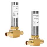 (2-Pack) Yqimtion Water Hammer Arrestor Pex, 1/2\" Pex-B Crimp Barb Connection, ASTM F1807, Tee, Stainless Steel, Reduce Banging Noise(2-Pack)