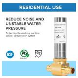 (2-Pack) Yqimtion Water Hammer Arrestor Pex, 1/2\" Pex-B Crimp Barb Connection, ASTM F1807, Tee, Stainless Steel, Reduce Banging Noise(2-Pack)