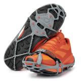 Yaktrax Run Traction Cleats for Snow and Ice, Gray/Red, Small (8161)