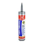 Red Devil 081650 100% Silicone Sealant Architectural Grade, 9.8 oz., Gray, 1 Pack
