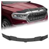 WASOFF Hood Protector Fit for Dodge Ram 1500 2019-2025 TPE Hood Shield Bug Hood Deflector Fit for Dodge Ram 1500 Accessories 2019-2024 2025 Hood Guard for Ram 1500 (Excludes Rebel & TRX Models)
