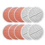 Replacement Pads for Bissell Spinwave Mop: 10 Pads for Bissell Spinwave,Spin Wave,Crosswave Expert/Pet/Cordless Hard Floor 2124 20393 2039a 20399 2039w 23159 23157 Spin Mop Cleaner Scrub Scrubber Pads