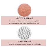 Replacement Pads for Bissell Spinwave Mop: 10 Pads for Bissell Spinwave,Spin Wave,Crosswave Expert/Pet/Cordless Hard Floor 2124 20393 2039a 20399 2039w 23159 23157 Spin Mop Cleaner Scrub Scrubber Pads